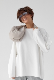 Лонгслів вільного крою з рукавами-реглан Лонгслів вільного крою з рукавами-реглан