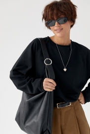 Лонгслів вільного крою з рукавами-реглан Лонгслів вільного крою з рукавами-реглан