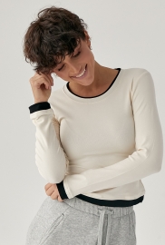 Жіночий двошаровий лонгслів