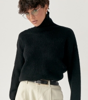 В'язаний теплий базовий гольф