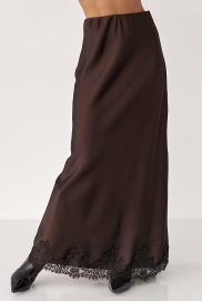 Сатинова спідниця з мереживом Сатинова спідниця з мереживом