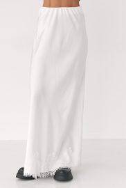 Сатинова спідниця з мереживом Сатинова спідниця з мереживом