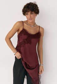 Сатинова майка з мереживом Сатинова майка з мереживом