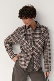 Сорочка в клітинку з акцентом на талію