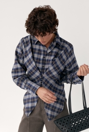 Сорочка в клітинку з акцентом на талію