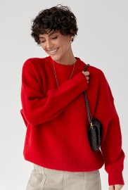 В'язана тепла однотонна кофта В'язана тепла однотонна кофта