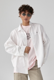 Котонова сорочка з вишитим написом