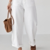 Жіночі білі джинси Palazzo  LX-10720601
