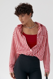 Класична сорочка в дрібну клітинку