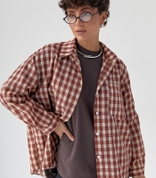 Класична сорочка в дрібну клітинку