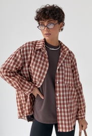 Класична сорочка в дрібну клітинку