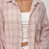 Сорочка в клітинку з відкладним комірцем  LX-10722807