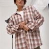 Сорочка в клітинку з відкладним комірцем  LX-10722828