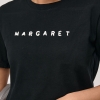 Трикотажна футболка з вишитим написом Margaret  LX-10722909