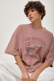 Футболка в стилі тай-дай із принтом авто Футболка в стилі тай-дай із принтом авто