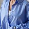 Однотонна класична сорочка з напівкруглим низом  LX-10725012