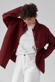 Вільна котонова сорочка на кнопках