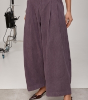 Вельветові укорочені широкі штани