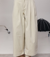 Вельветові укорочені широкі штани