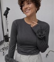 Еластичний лонг з трояндами