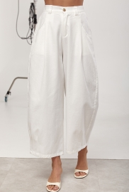 Котонові укорочені багі зі складками Котонові укорочені багі зі складками