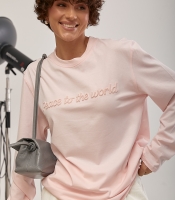 Вільний лонгслів із написами