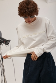 Вільний лонгслів із написами