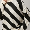 Трикотажна в'язана кофта у діагональну смужку  LX-10728326