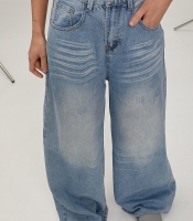 Джинси Palazzo з потертостями