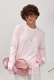 Вільний лонгслів з рюшами Вільний лонгслів з рюшами