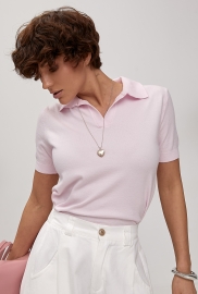 Однотонне в'язане поло