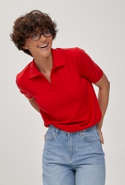 Однотонне в'язане поло Однотонне в'язане поло