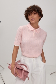 В'язане поло в косички В'язане поло в косички