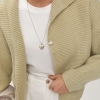 В'язаний жіночий кардиган із відкладним коміром  LX-10731542