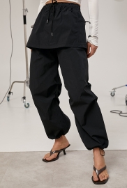 Жіночі штани з плащівки зі спідницею