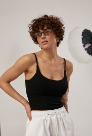 Еластичний топ на бретелях із пуш-апом Еластичний топ на бретелях із пуш-апом