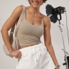 Еластичний топ на бретелях із пуш-апом  LX-10732026