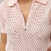 В'язане ажурне поло в ромби LX-10732607 В'язане ажурне поло в ромби LX-10732607