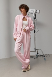 Спортивний костюм із кофтою на бликавці та широкими штанами Спортивний костюм із кофтою на бликавці та широкими штанами