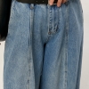 Широкі джинси Baggy з декоративними швами спереду  LX-10736440