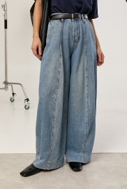 Широкі джинси Baggy з декоративними швами спереду