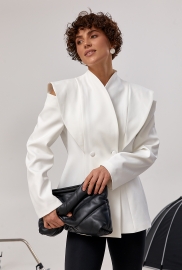 Елегантний піджак з вирізами на плечах