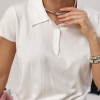 В'язана футболка-поло із ґудзиками  LX-10739147