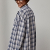 Оверсайз сорочка в клітинку з накладними кишенями  LX-10741023