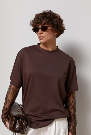 Трикотажний лонгслів з мереживними вставками на рукавах