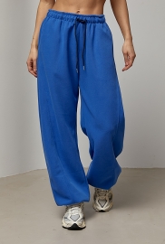 Однотонні спортивні штани із затяжками Однотонні спортивні штани із затяжками