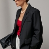 Класичний жакет із розрізом на спині  LX-10743509