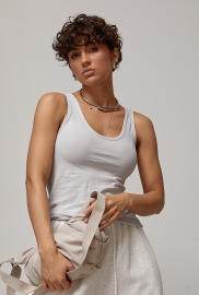 Базова однотонна тонка майка