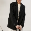 Класичний прямий однотонний піджак  LX-10745609