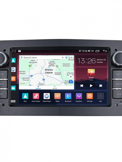 Автомагнітола серії QIV Q2 Opel 7 дюймів 4/32 Black (7 дюймів QLED 8core 7862 4/32 4G CarPlay/Android